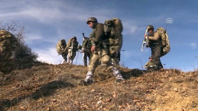 Mehmetçik'in teröristlerle çatışma anı görüntülendi