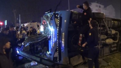 Freni Tutmayan Otobus Devrildi Aciklamasi 1 Yarali Hatay