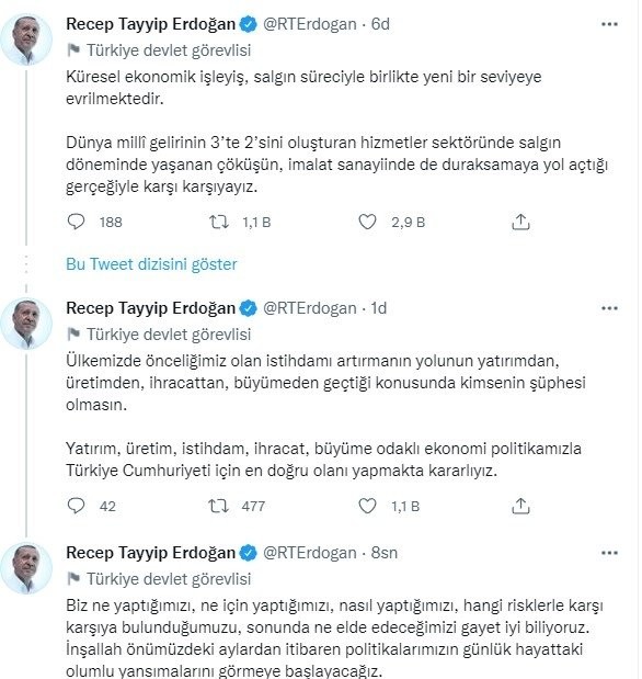 Başkan Erdoğan'dan flaş ekonomi mesajı!