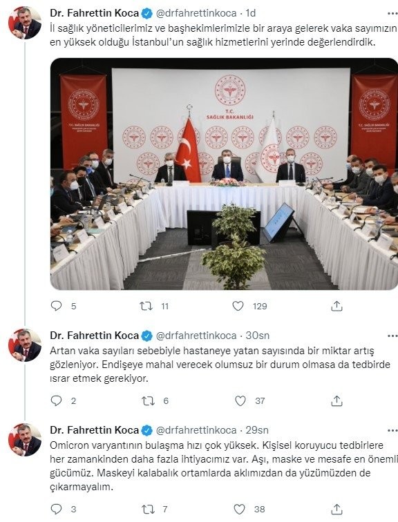 Bakan Koca'dan İstanbul açıklaması