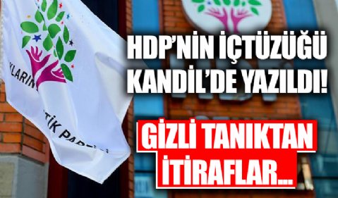 HDP'nin iç tüzüğü Kandil'de yazıldı! SABAH, HDP kapatma davasına delil olacak çok önemli ifadeye ulaştı