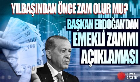 Yılbaşından önce zam müjdesi olur mu? Başkan Erdoğan'dan flaş emekli maaşı açıklaması