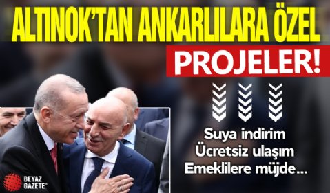 Turgut Altınok'tan Ankaralılara özel projeler: Suya indirim, ücretsiz ulaşım...