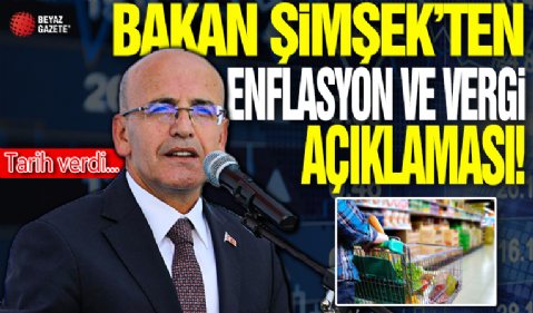 Hazine ve Maliye Bakanı Mehmet Şimşek'ten enflasyon ve vergi açıklaması! Tarih verdi