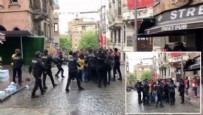 Polis bariyerlerini aşıp Taksim'e çıkmak isteyen gruplara polis müdahalesi: Çok sayıda kişi gözaltında