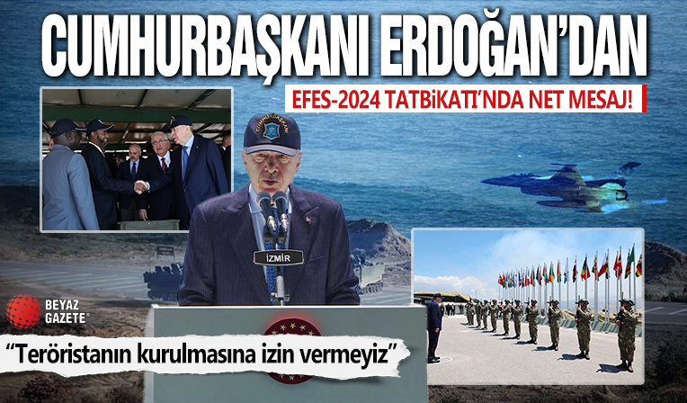 Başkan Erdoğan tatbikat alanında: EFES-2024 Tatbikatı nefes kesti! Sahile çıkarma yaptılar