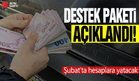 Destek paketi açıklandı: Şubat’ta hesaplara yatacak