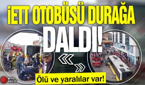 İstanbul Çekmeköy'de otobüs durağa daldı! Ölü ve yaralılar var!