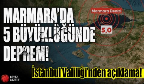 İstanbul'da hissedilen bir deprem meydana geldi