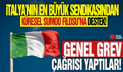 İtalya’nın en büyük sendikasından Küresel Sumud Filosu’na destek! Genel grev çağrısı yaptılar
