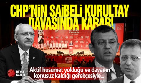 CHP'de Kritik Gün! Gözler Duruşmada!