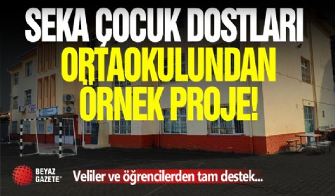 Seka Çocuk Dostları Ortaokulu’ndan Örnek Sosyal Sorumluluk Projesi: “Okulum Kırtasiye”