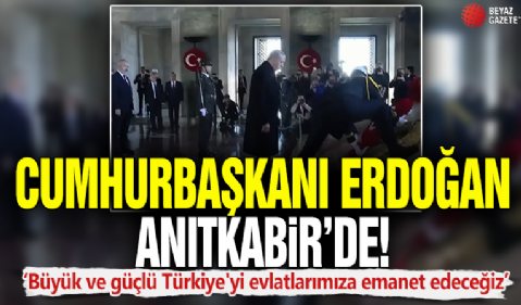 Türkiye Cumhuriyeti 102 yaşında: Cumhurbaşkanı Erdoğan'dan Anıtkabir ziyareti!