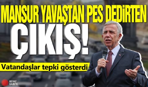 Mansur Yavaş'tan pes dedirten çıkış! Vatandaşlar tepki gösterdi