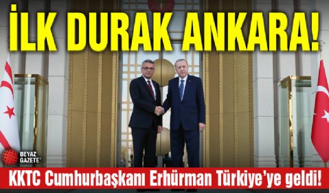 KKTC Cumhurbaşkanı Erhürman Ankara’da! İlk yurt dışı ziyaretini Türkiye’ye yaptı