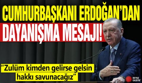 Cumhurbaşkanı Erdoğan'dan önemli açıklamalar