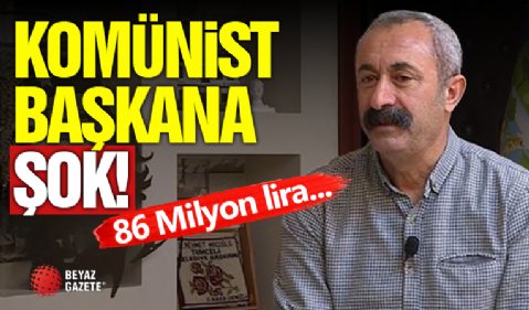 Komünist Başkana Şok! 86 Milyon Lira...