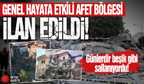 Sındırgı için flaş karar! 'Genel hayata etkili afet bölgesi' ilan edildi
