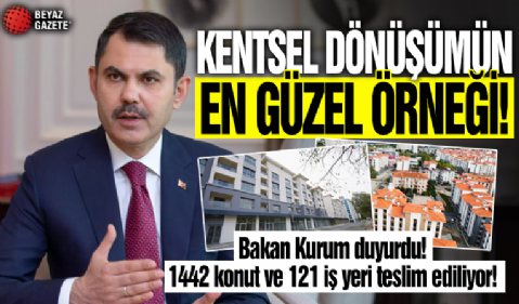 Bakan Kurum duyurdu: Ataşehir'de kentsel dönüşümü tamamlanan konutlar teslim ediliyor