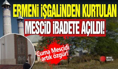 Ermeni İşgalinden Kurtulan Mescid İbadete Açıldı!