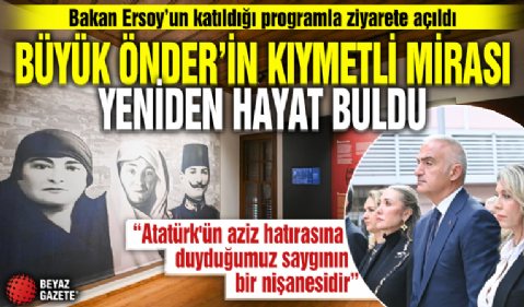 Bakan Ersoy: 'Gerçekleştirdiğimiz çalışmalar, Atatürk'ün aziz hatırasına duyduğumuz saygının bir nişanesidir'