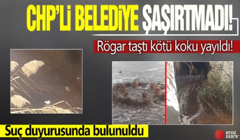 İzmir Büyükşehir Belediyesinden skandal uygulama! Rögar taştı kötü koku yayıldı...