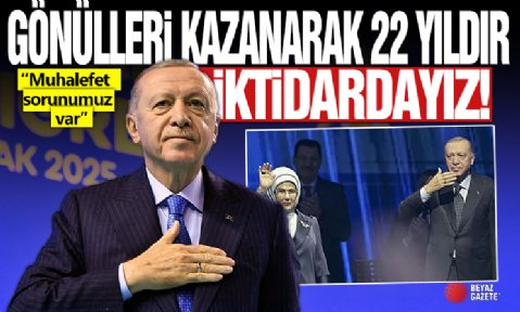 Cumhurbaşkanı Erdoğan, AK Parti 8. Olağan Büyük Kongresi'nde konuşuyor