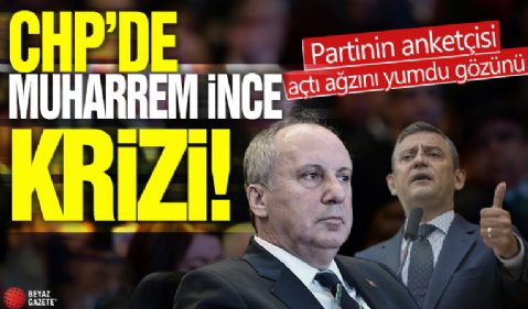 CHP'de Muharrem İnce krizi! Partinin anketçisi açtı ağzını yumdu gözünü