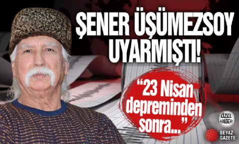 Şener Üşümezsoy uyarmıştı! Bursa Gemlik'te meydana gelen deprem sonrası o sözleri  akıllara geldi.