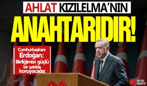 Cumhurbaşkanı Erdoğan'dan açıklamalar