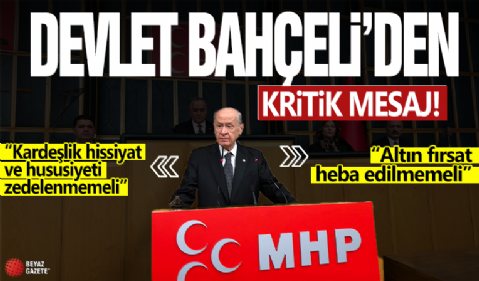 MHP Lideri Bahçeli: Önümüzdeki altın fırsat heba edilmemeli