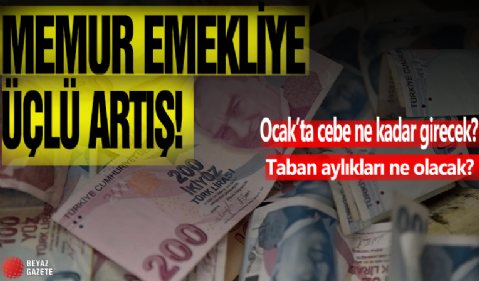Memura üçlü zam! Açıklandı...