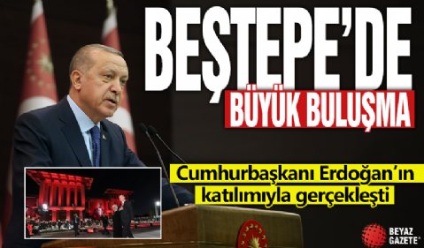 Cumhurbaşkanı Erdoğan, Beştepe Millet Kongre ve Kültür Merkezi'nde “30 Ağustos Zafer Bayramı Özel Konseri”nde konuşuyor