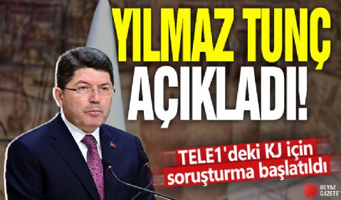 Yılmaz Tunç açıkladı! TELE1'deki KJ için soruşturma başlatıldı