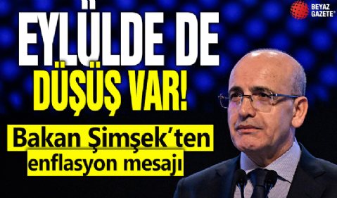 Eylülde de düşüş var! Bakan Şimşek'ten enflasyon mesajı