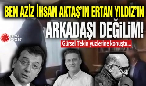 Gürsel Tekin Yüzlerine Konuştu! 'Ben Arkadaş Değilim'
