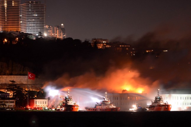 Galatasaray Üniversitesinde Yangın