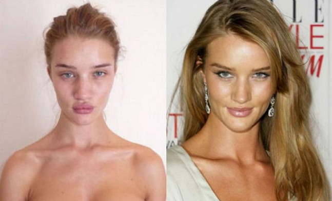 Süpermodellerin makyajsız halleri