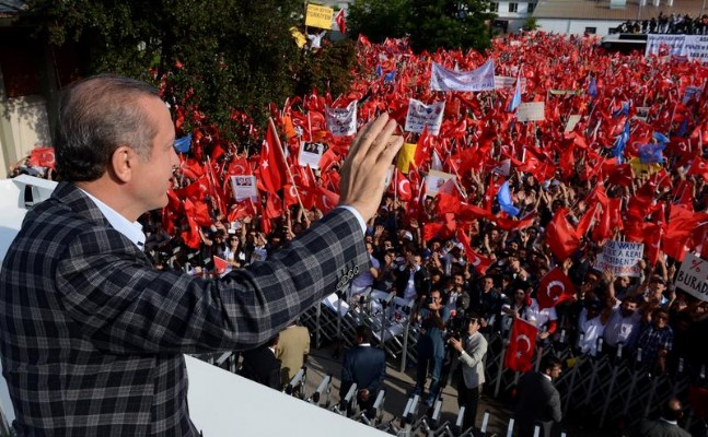 Başbakan Erdoğan'a Ankara'da Coşkulu Karşılama