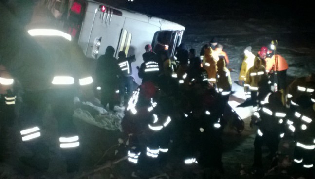 Kayseri'de Yolcu Otobüsü Devrildi: 21 Ölü