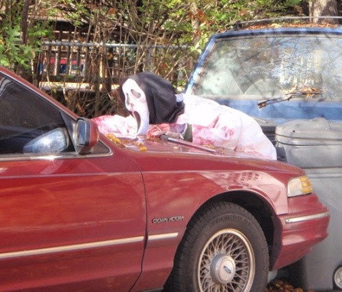 Arabalarını Cadılar Bayramı'nda Böyle Süslediler