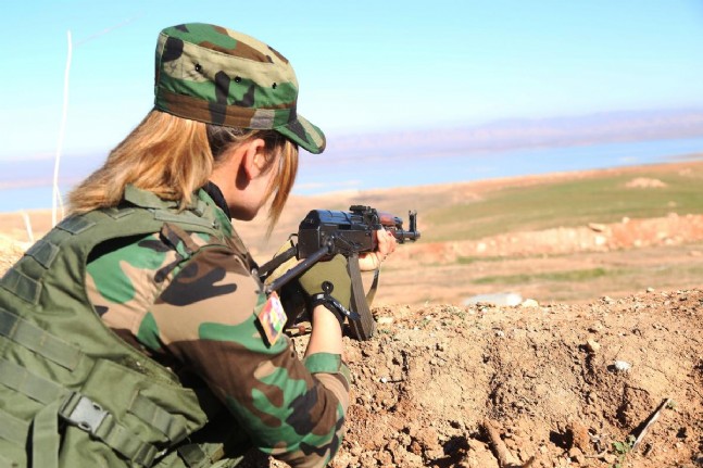 kobani - Suriyeli Peşmergeler Esed Ve DAEŞe Karşı
