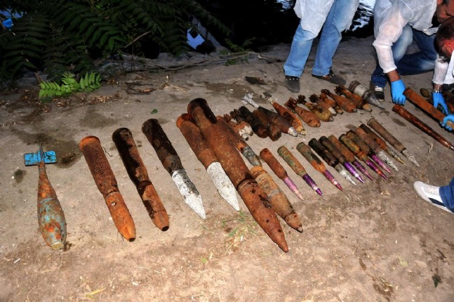 Kızılırmak'tan Mühimmat Çıktı