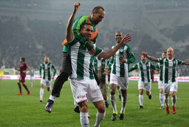 Bursaspor - Trabzonspor maçından kareler (17.01.2016)