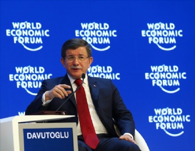sare davutoglu - Başbakan Davutoğlu Davos'ta