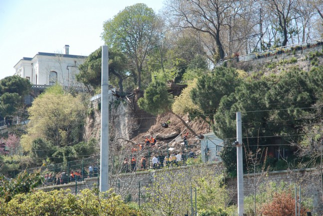 sarayburnu - Gülhane Parkı'nda Duvar Çöktü