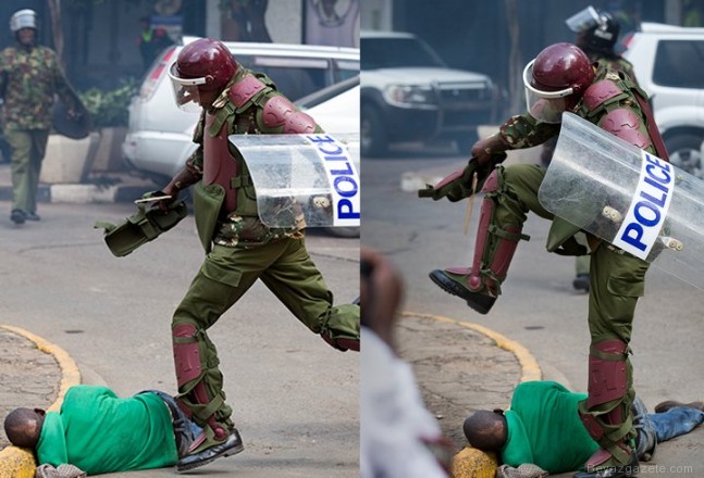 polis mudahale - Kenya polisinden sert müdahale
