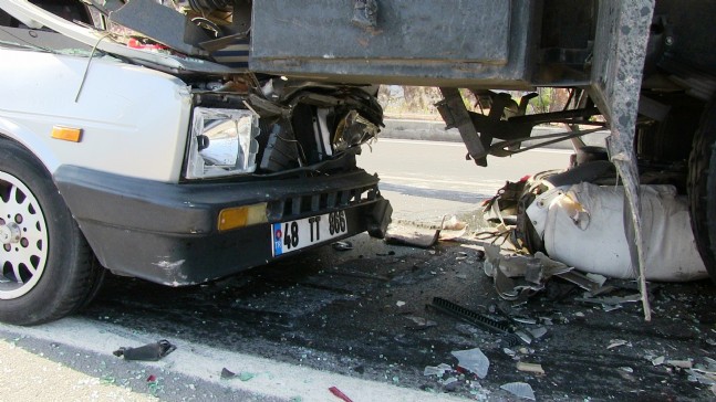 Bodrum'da Zincirleme Trafik Kazası
