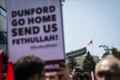 genelkurmay baskani - ABD'nin Ankara Büyükelçiliği Önünde Protesto