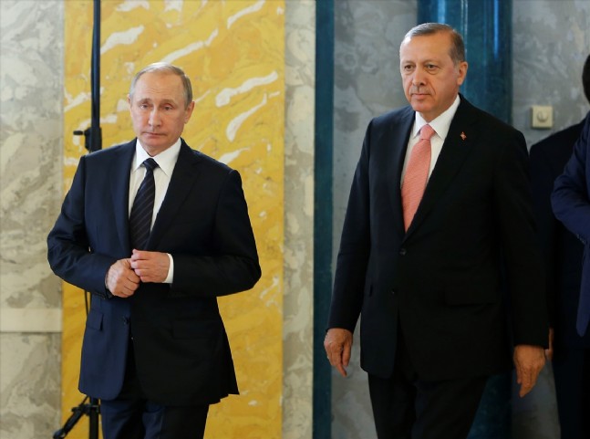 rusya federasyonu - Cumhurbaşkanı Erdoğan - Rusya Devlet Başkanı Putin Görüşmesi